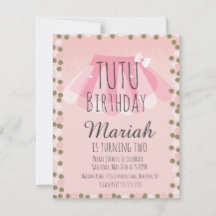 Tutu Girl's Birthday Pink Imitats Glitzer Dots