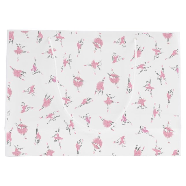 Tutu-Liebe-Geschenk-Tasche Große Geschenktüte (Rückseite)