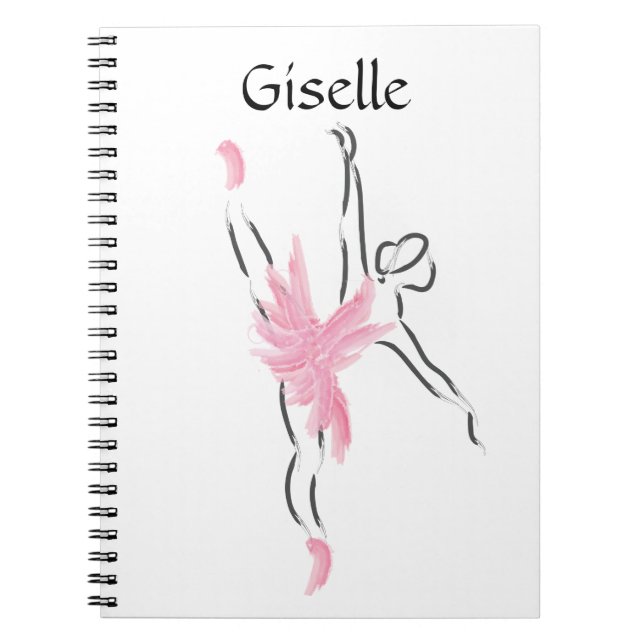 Tutu Liebe Notebook Giselle Notizblock (Vorderseite)