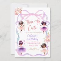 Tutu Lila Bow Zwei bis Niedlicher 2. Geburtstag
