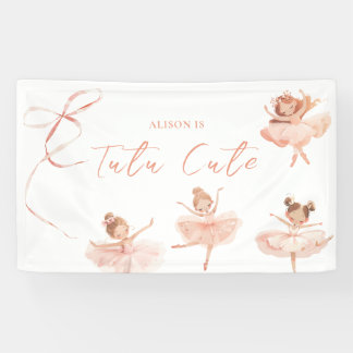 Tutu Niedlich Ballerina Birthday Banner