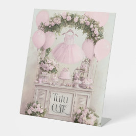 Tutu Niedlich Ballet Pink Ballerina Thema für Mädc Sockelschild