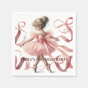 Tutu Niedlich Enchanted Ballerina Birthday Party Serviette