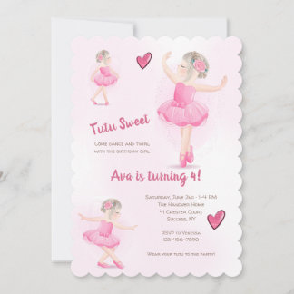 Tutu Sweet Ballerina Einladung