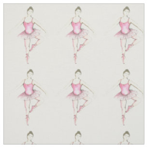 Tutu Watercolor Ballerinas Stoff