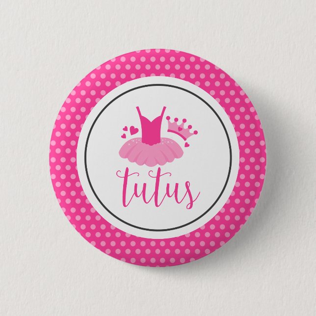 Tutus Gender Reveal Button (Vorderseite)