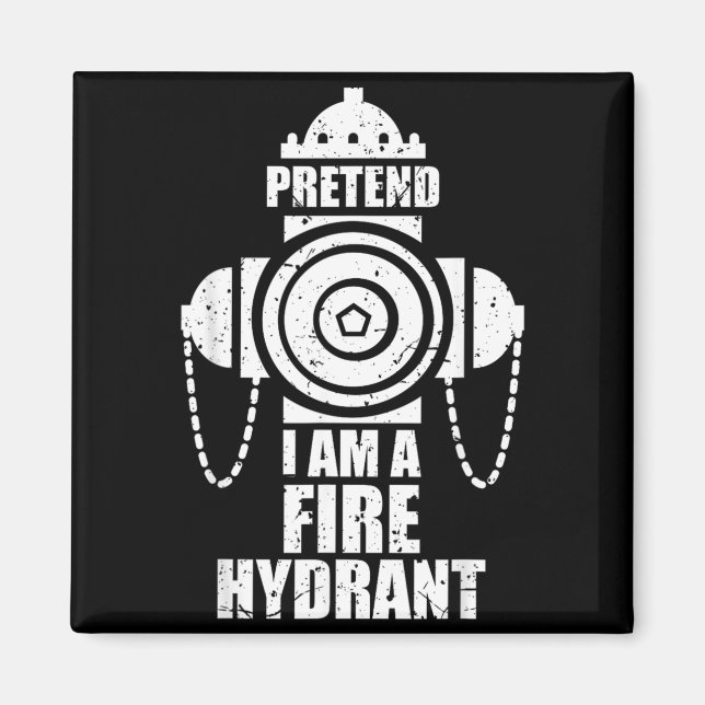 Tüuschung Ein Hydrant Fauler Halloween-Party Einfa Magnet (Vorne)