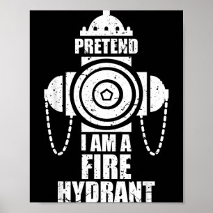 Tüuschung Ein Hydrant Fauler Halloween-Party Einfa Poster