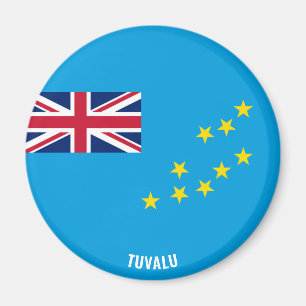 Tuvalu Flag Charming Patriotic Magnet