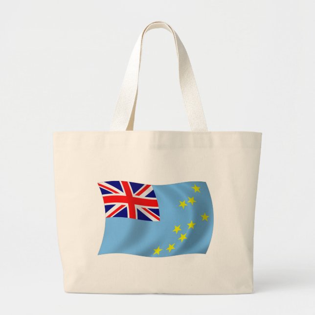 Tuvalu Flag Tote Bag Jumbo Stoffbeutel (Vorne)