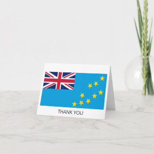 Tuvalu-Flagge Dankeskarte