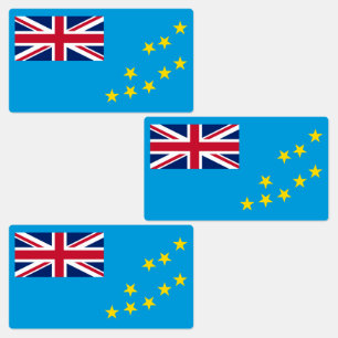 Tuvalu-Flagge Etiketten