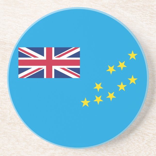 Tuvalu-Flagge Getränkeuntersetzer (Vorne)