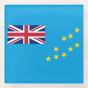 Tuvalu-Flagge Glasuntersetzer