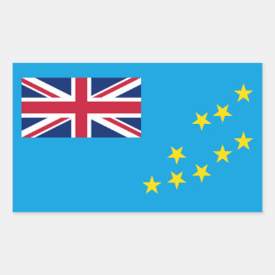Tuvalu-Flagge Rechteckiger Aufkleber