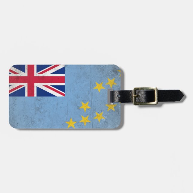 Tuvalu Gepäckanhänger (Vorderseite horizontal)