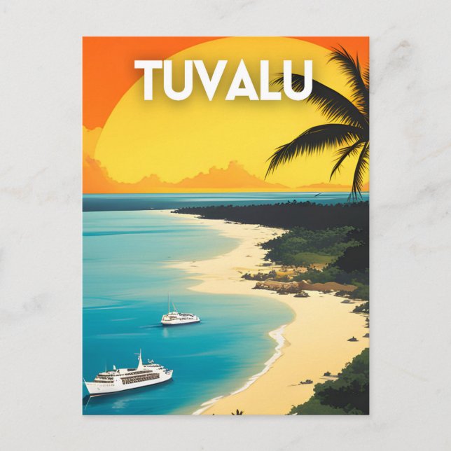 Tuvalu Postkarte (Vorderseite)