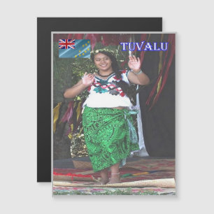 Tuvalu - Tänzer - Magnetkarte