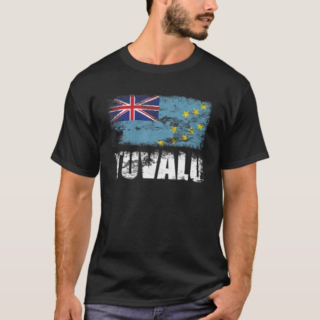 Tuvalu Tuvalan Flag T Shirt (Vorderseite)