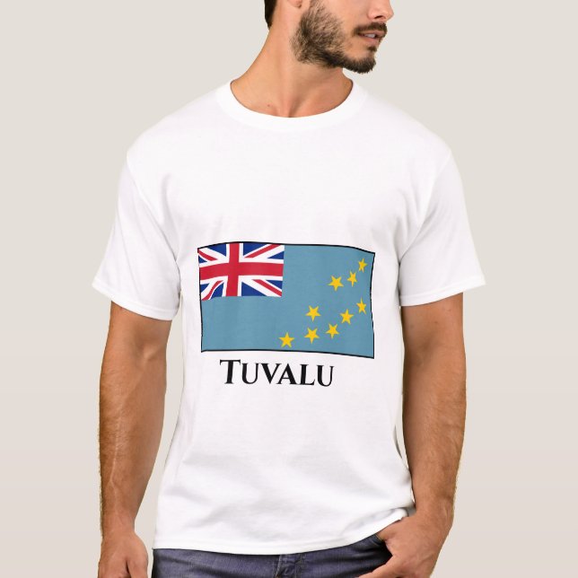 Tuvalu (Tuvalan)-Flagge T-Shirt (Vorderseite)
