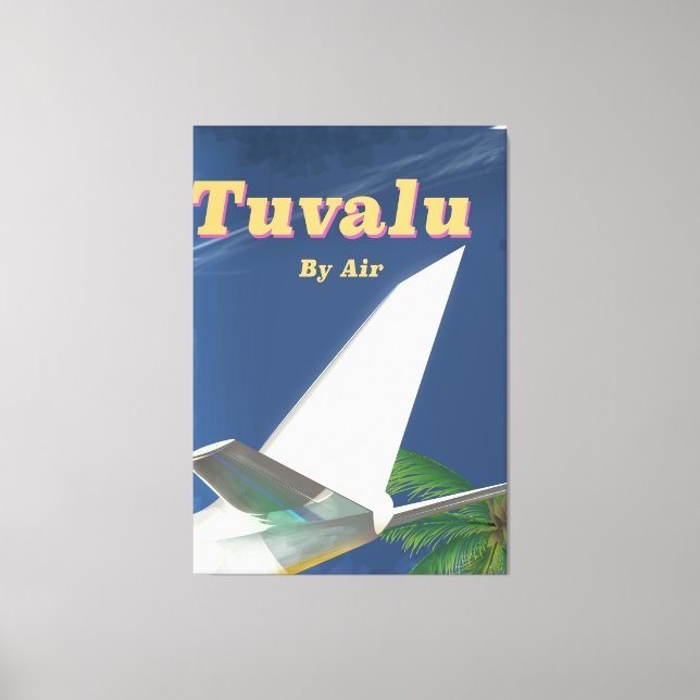 Tuvalu Vintages Reiseplakat Leinwanddruck (Vorderseite)