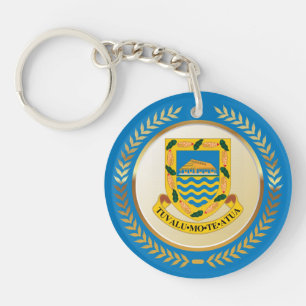 Tuvalu-Wappen Schlüsselanhänger