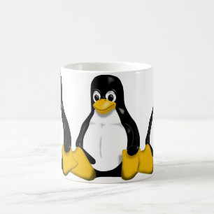 Tux, das Muster wiederholt Tasse