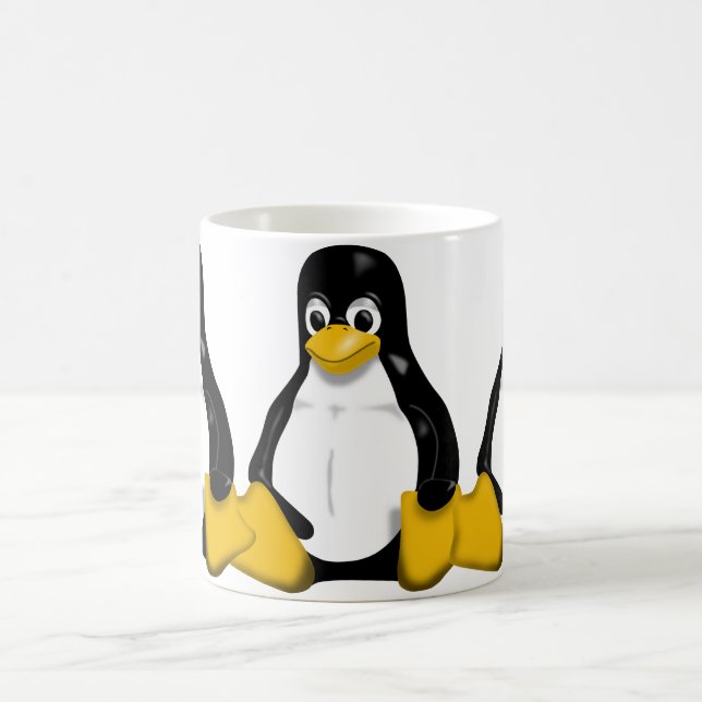 Tux, das Muster wiederholt Tasse (Mittel)