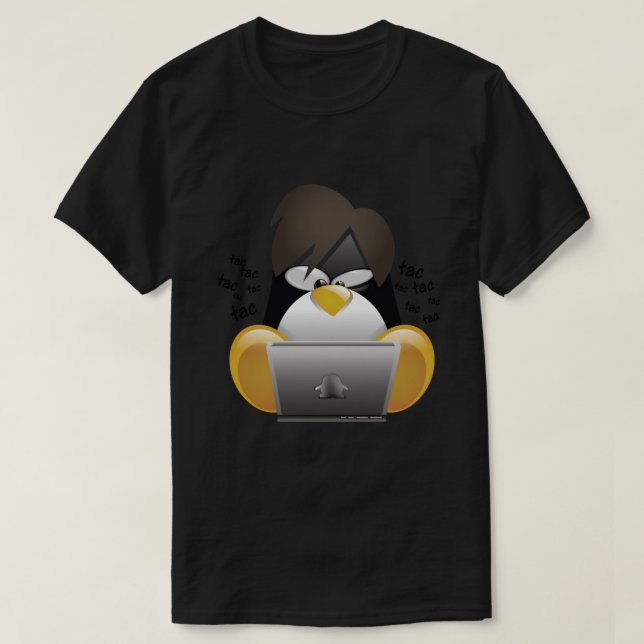 Tux hacker T-Shirt (Design vorne)