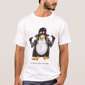 Tux in einem trenchcoat T-Shirt