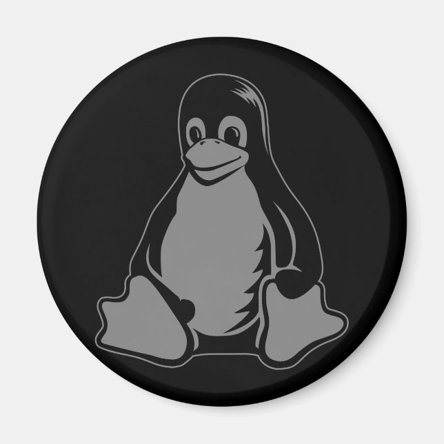 Tux Penguin - (Linux, Open Source, Copyleft, FSF) Magnet (Vorne)