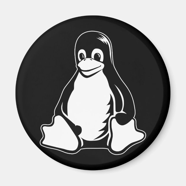 Tux Penguin - (Linux, Open Source, Copyleft, FSF) Magnet (Vorne)