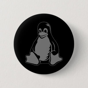 Tux-Pinguin - (Linux, Quelle, Copyleft, FSF) Button