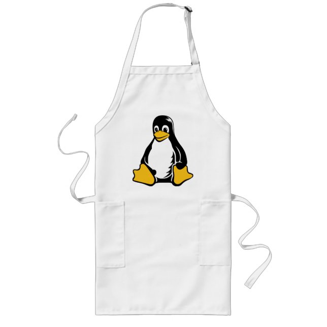 Tux-Pinguin - (Linux, Quelle, Copyleft, FSF) Lange Schürze (Vorne)