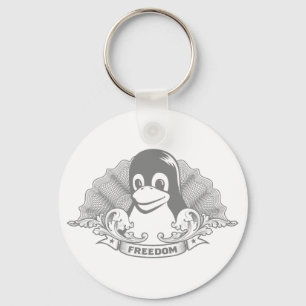 Tux-Pinguin - (Linux, Quelle, Copyleft, FSF) Schlüsselanhänger