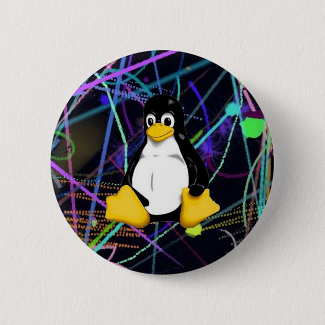 TUX Scribbles Button (Vorderseite)