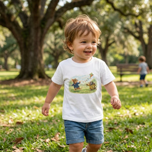 Tux & Twitch Wiesen-Drachen-Abenteuer Kleinkind T-shirt