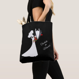 Tuxedo Anzug & Bride Silhouette Gastgeschenk Hochz