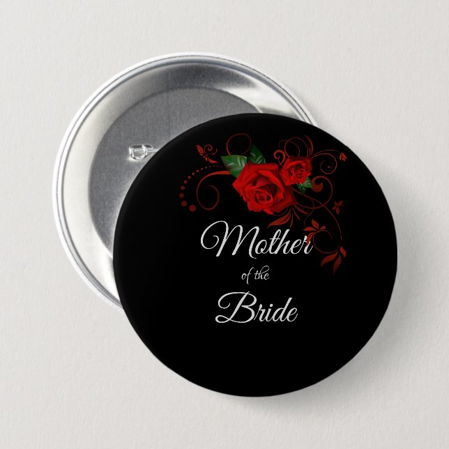 Tuxedo Anzug/Bride Silhouette Mutter der Braut Button (Vorne & Hinten)