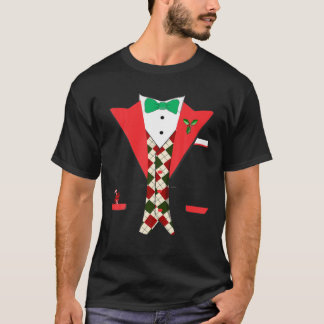 Tuxedo Anzug Weihnachten T-Shirt