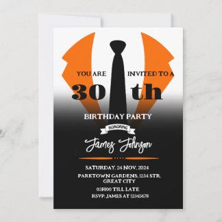 Tuxedo Birthday Einladung