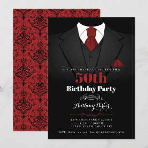 Tuxedo Birthday Einladung
