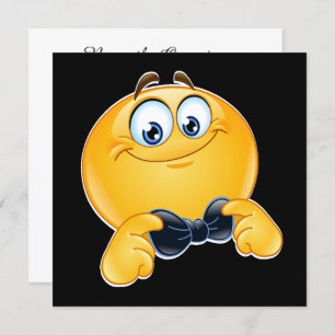 Tuxedo Black Krawatte Event INVITATION Einladung