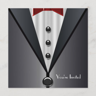 Tuxedo Black Krawatte Formal Event Black Krawatte Einladung