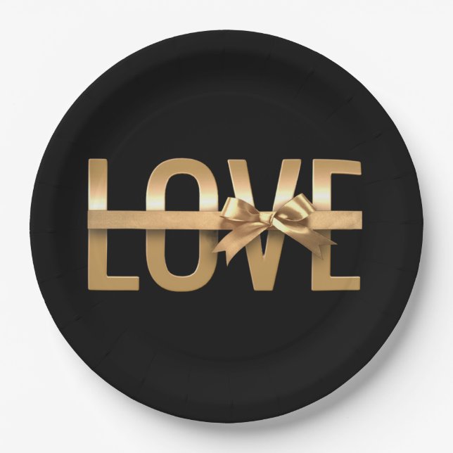 Tuxedo Black - Pappteller (Vorderseite)