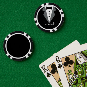 Tuxedo Black Tie Personalisiert Pokerchips