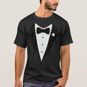 Tuxedo Bow Krawatte Gentlemens Anzug T-Shirt