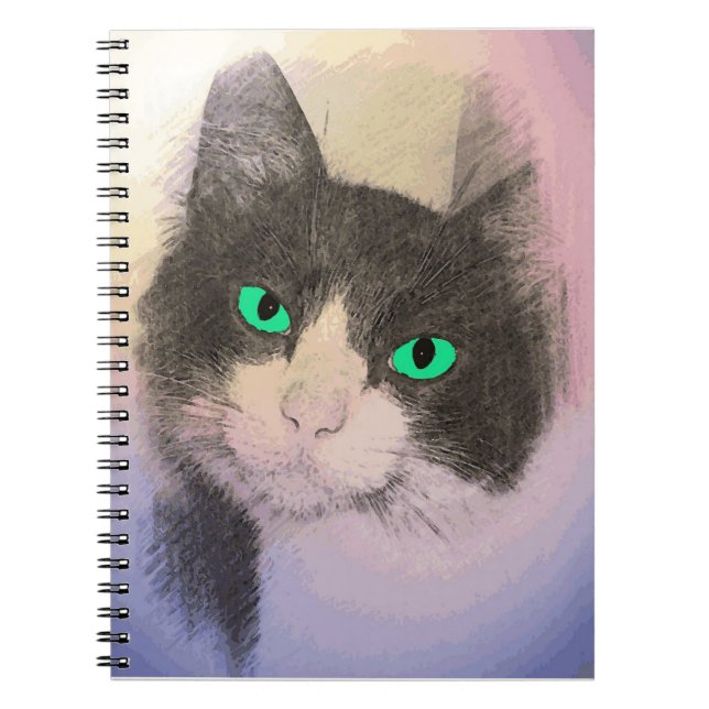 TUXEDO CAT ART NOTEBOOK NOTIZBLOCK (Vorderseite)