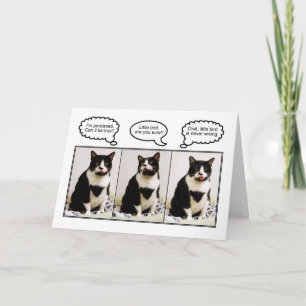 Tuxedo Cat Birthday Spaß Card Karte
