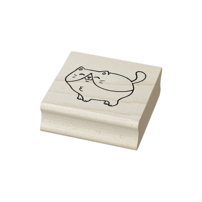 Tuxedo Cat Briefmarke Gummistempel (Stempel)